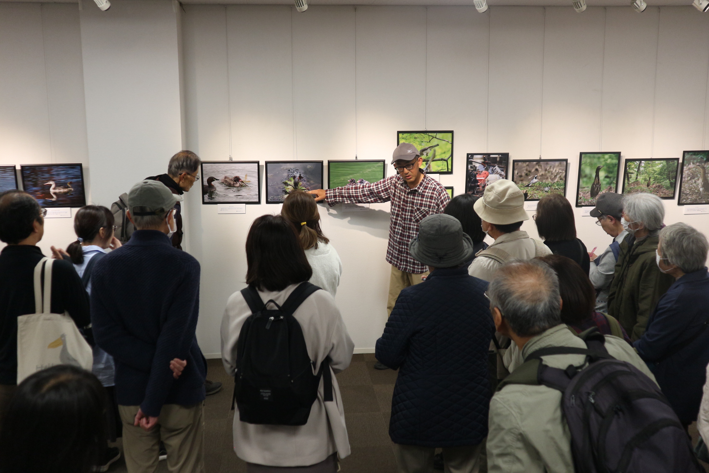 名執修二写真展「狭山丘陵の野鳥」ギャラリートークを行ないました